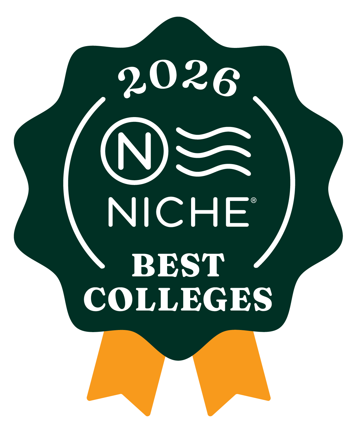 Niche best colleges of 2026 badge