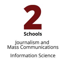 Infographic: 2 Schools: Journalism and Mass Communications, Information Science