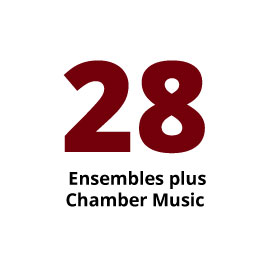Infographic: 28 Ensembles plus Chamber Music