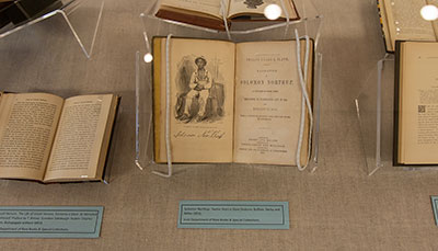 Display of an old book titled Twelve Years a Slave. 
