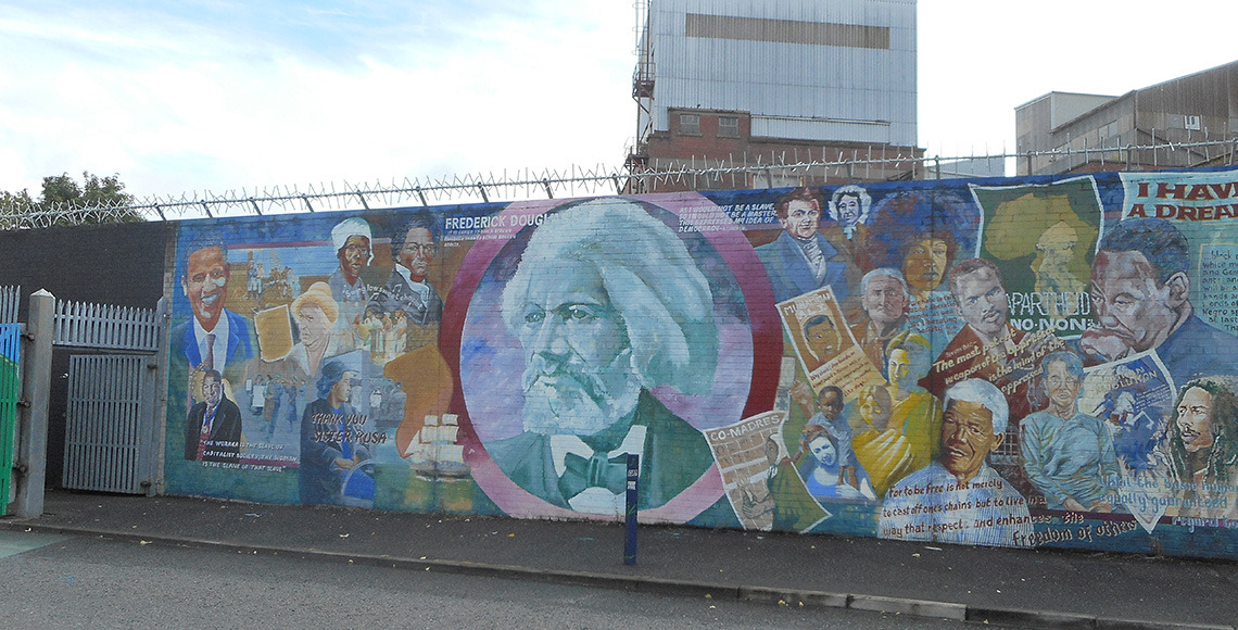 Fredrick Douglass Mural in Belfast