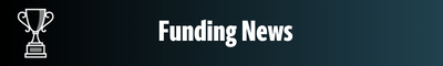 graphic reads "funding news" and features a trophy
