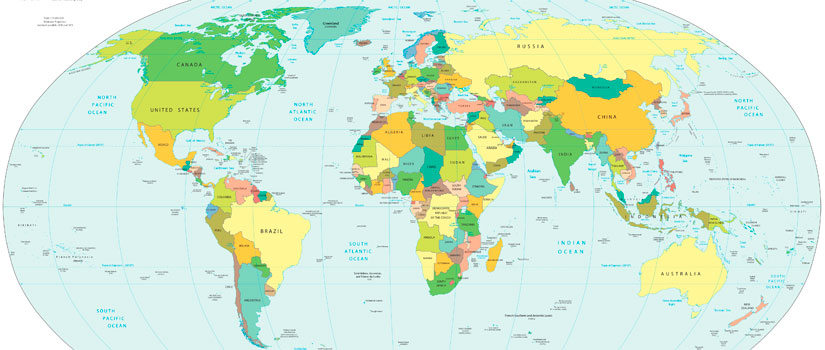 world political map