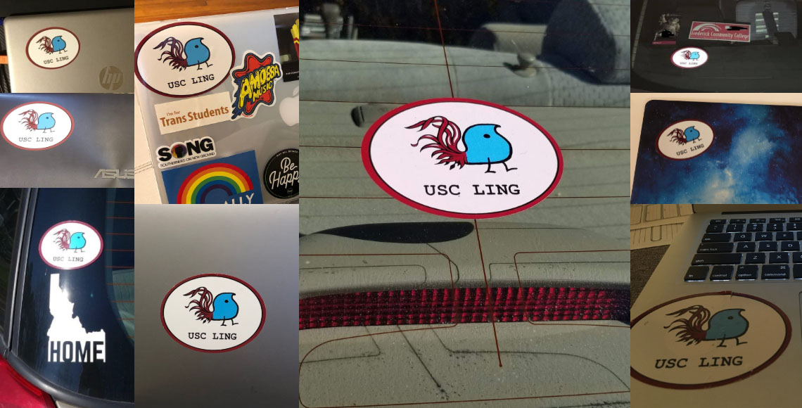 Collage of UofSC Wug Stickers