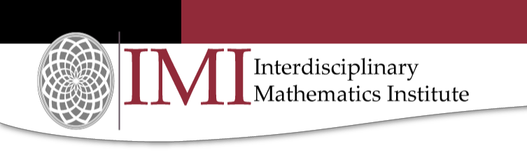 Banner including the logo of the Interdisciplinary Mathematics Institute
