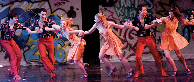 Students perform in Twyla Tharp's 'Deuce Coupe'