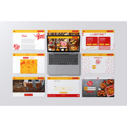Student website design for a restaurant