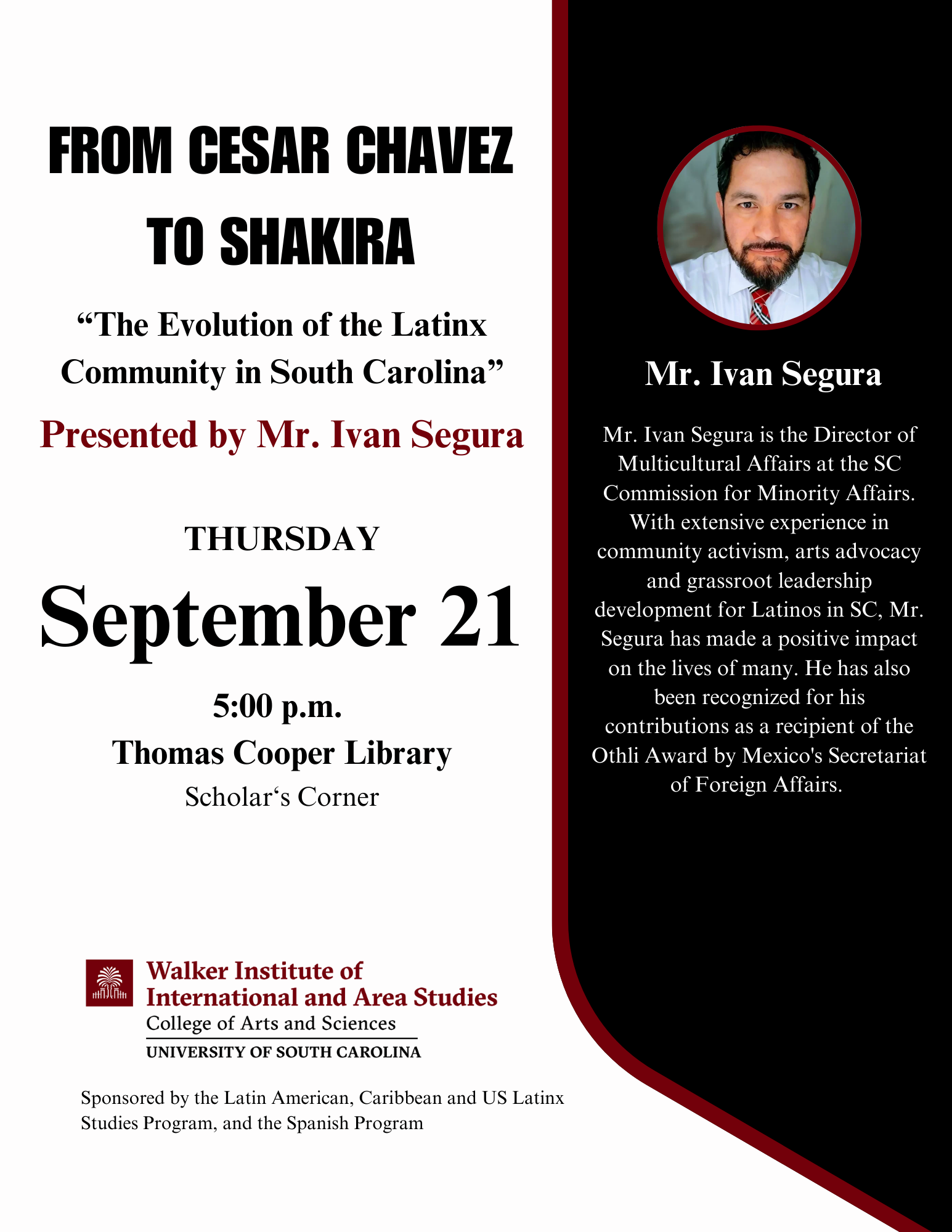 Ivan Segura event flyer