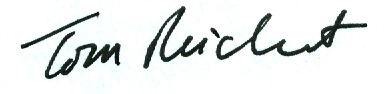 Tom Reichert's signature