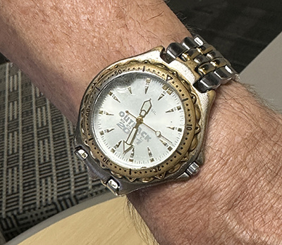 a watch from the Outback Bowl