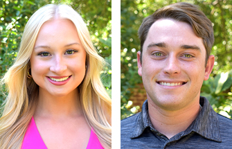 Mary Grace Copeland and Austin McConnell headshots