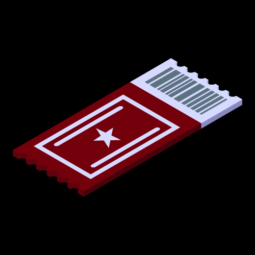 Vector image of a ticket