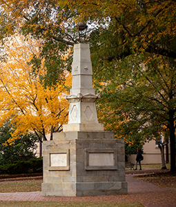 An obelisk on the historic Horseshoe.
