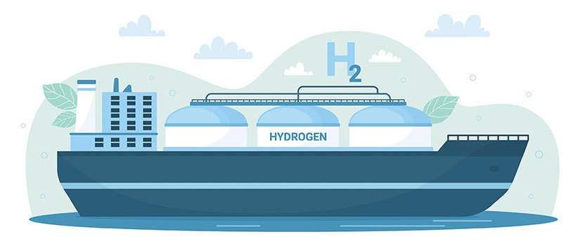 Hydrogen-producing vessel