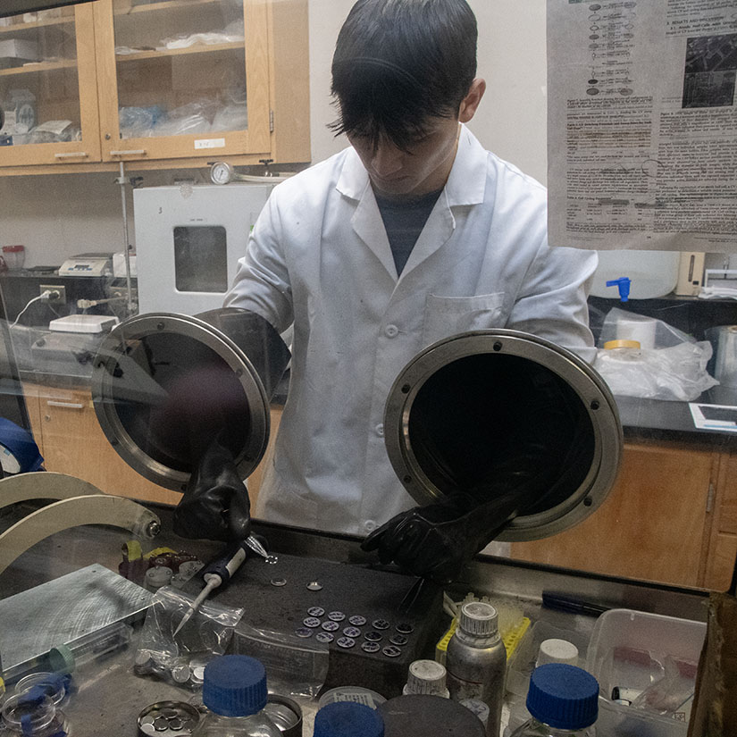 Chemical engineering sophomore Giulio Siciliano