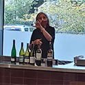 Sandy Strick conducts a wine class in the Marriott Foundation Culinary Lab at the College of HRSM