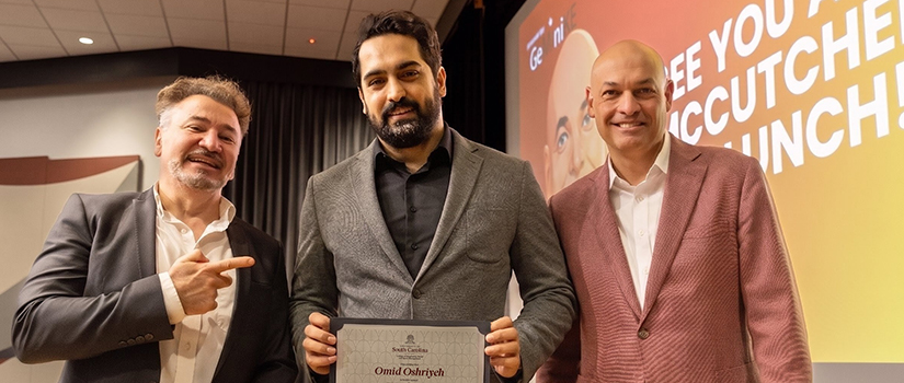 Award winner Omid Oshriyeh