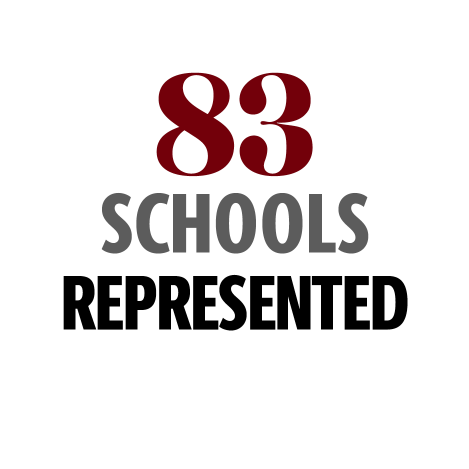 83 schools represented