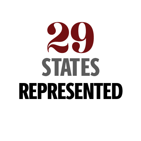 26 states represented
