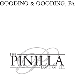 logo for gooding and gooding above the logo for the pinilla law firm