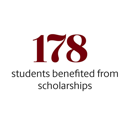 178 students benefited from scholarships