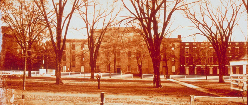 Historic photo of Legare college, the law school's second home