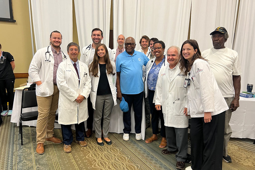 The School of Medicine Columbia represented the University of South Carolina at the annual Ollie Johnson Memorial I-95 Health Fair held in Santee, South Carolina, on the first day of August.