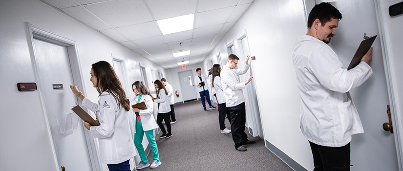 Students Entering Standardized Patient Rooms