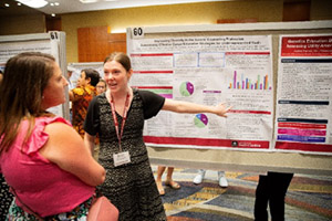 Bryel Frasch presents her work during Discover USC.