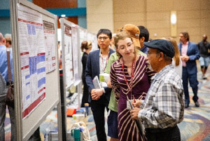 Sophia Salvatore answers questions on her presentation at Discover USC.