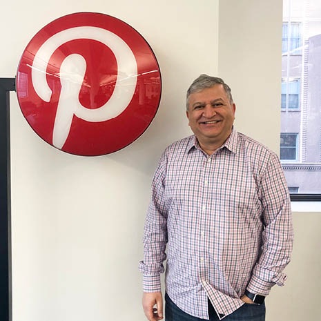 Image of Yogesh Chavda in the Pinterest headquarters in San Francisco
