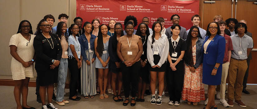 Image of the Power Forward students at the kickoff with Office of Access, Opportunity, and Community Engagement staff and K-12 school district leaders
