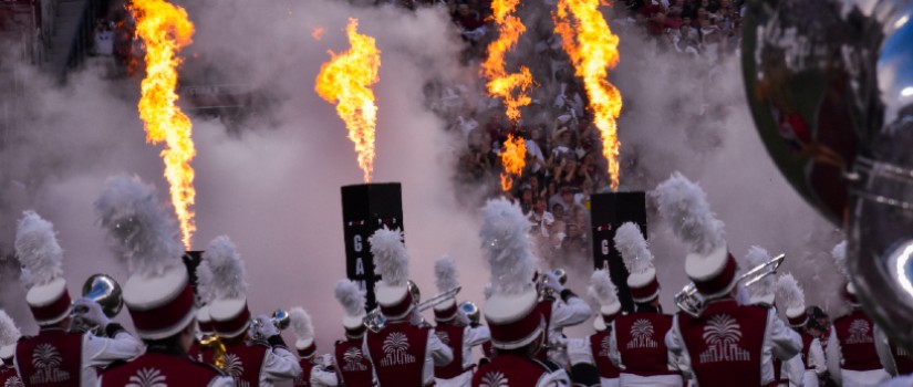 UofSC Marching Band in Williams Brice Stadium