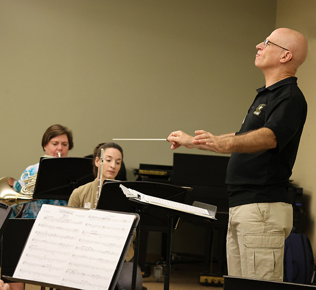 Armed Forces Veterans Band rehearsal