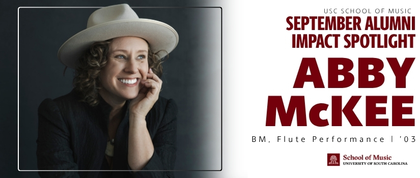 Banner image of the 2026 September Alumni Spotlight, Abby McKee