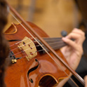 performance violin closeup