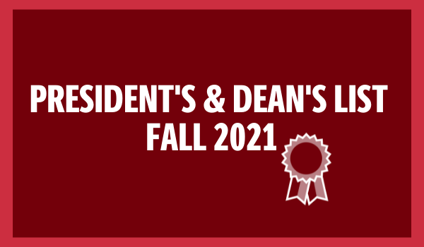 Fall of 2021 President's List