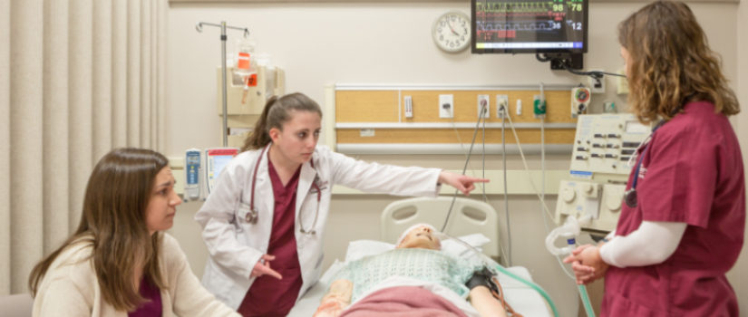 Simulated participant in the role of a family member at bedside