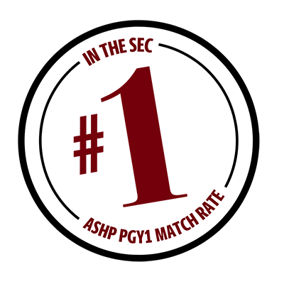 #1 in the SEC ASHP PGY1 Match Rate stamp