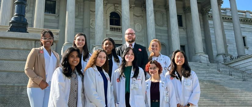 Students outside State House