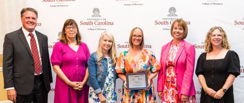PEEP award winner with COP administration