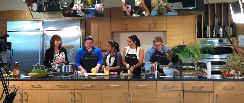 Taping of Columbia's Cooking show