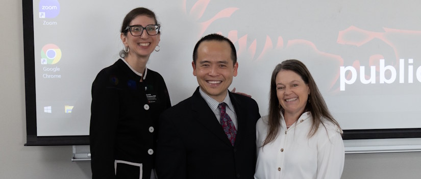 Daniela, Dr. Lau, Dean