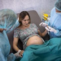 woman in labor