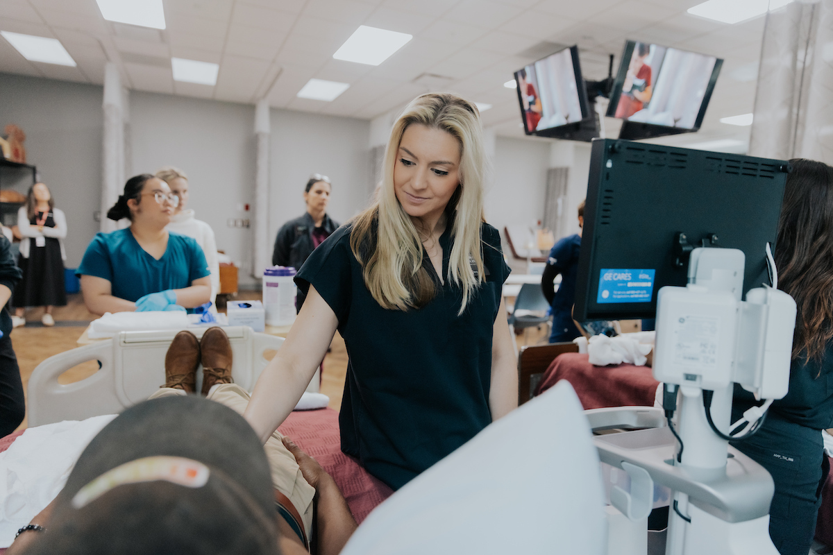 Nursing students at the University of South Carolina are getting hands-on simulation training with the newest generation of portable ultrasound equipment this November.