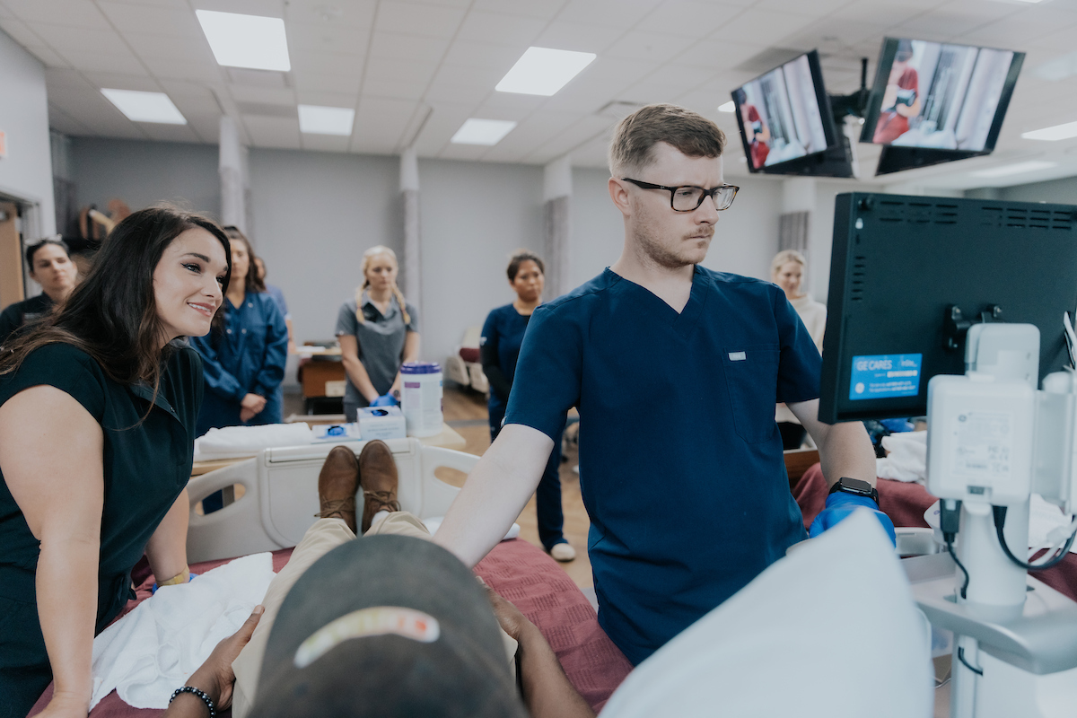 GE chose USC as the first nursing college to loan their new Venue Sprint portable ultrasound devices for a 28-day trial. 