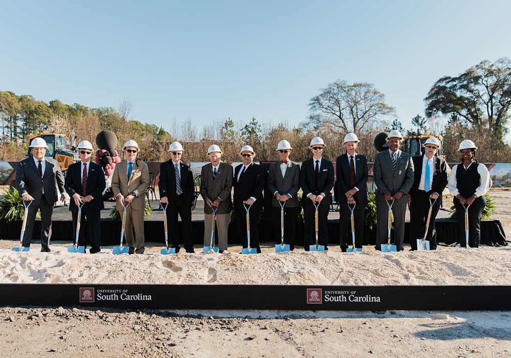 Current and past University of South Carolina Board of Trustees members were on hand to celebrate the momentous occasion. 