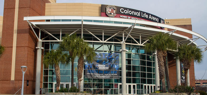 Colonial Life Arena main entrance
