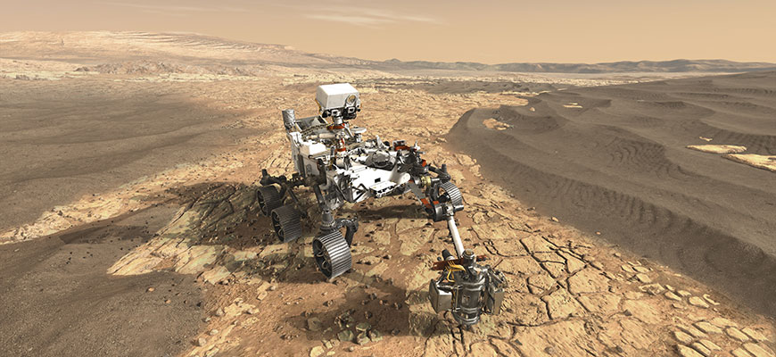 An artist's concept of NASA's Mars 2020 rover
