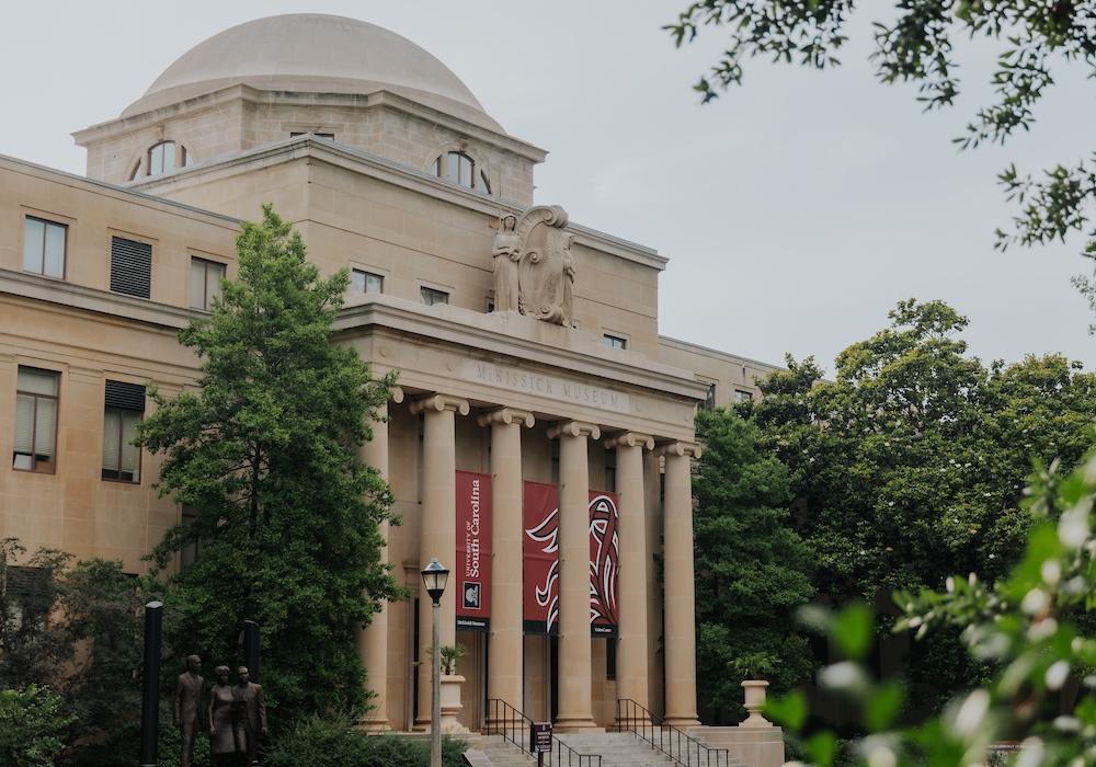 mckissick building in front of foliage